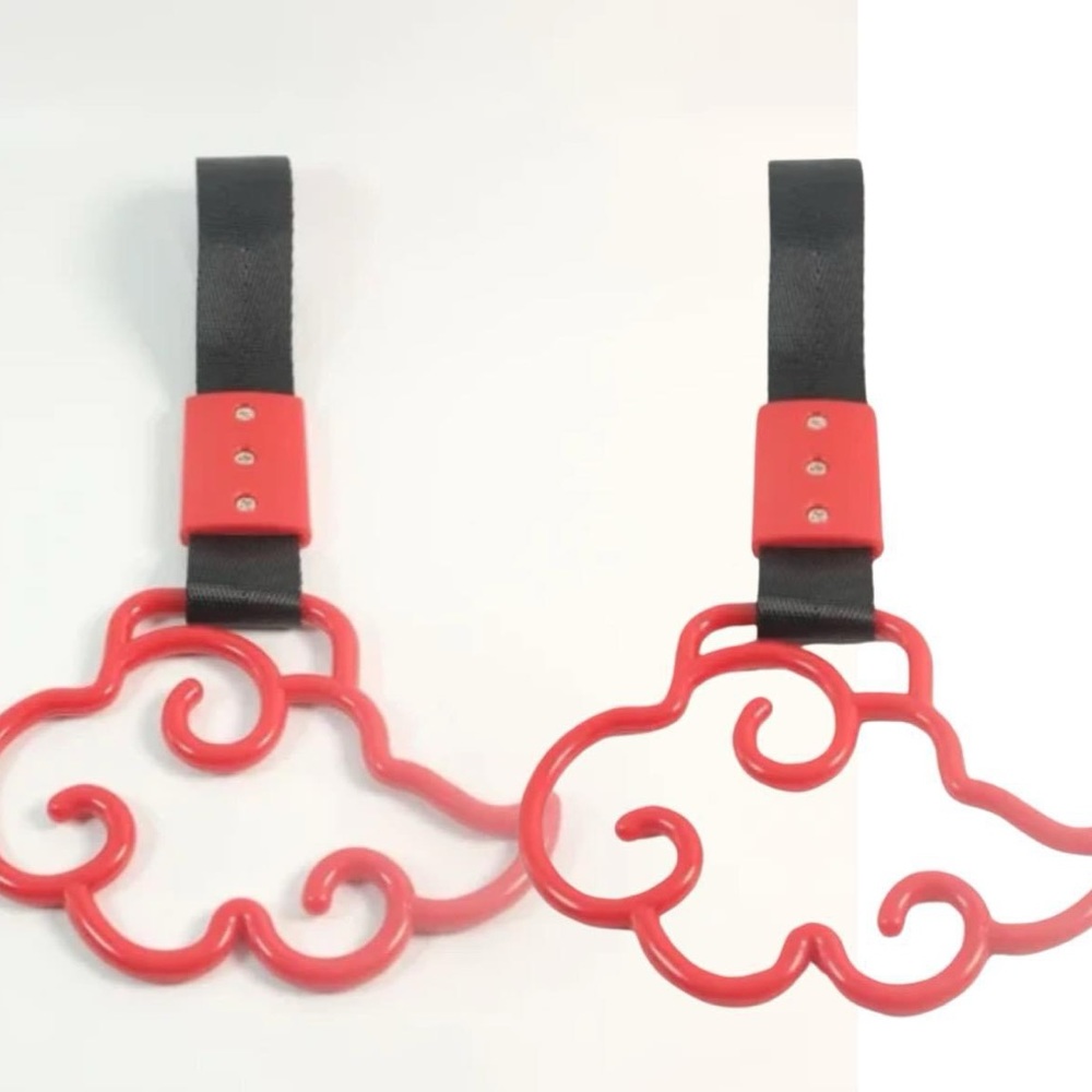 JDM Tsurikawa Ring Japanese Car Handle Anime Cloud Hand Strap set of 2 new